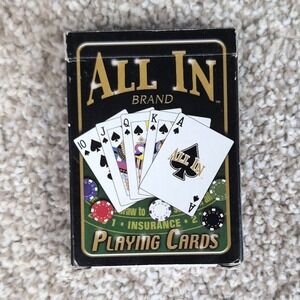All In Brand Playing Cards Deck Poker Casino Gambling‎ Game - Blue - Complete